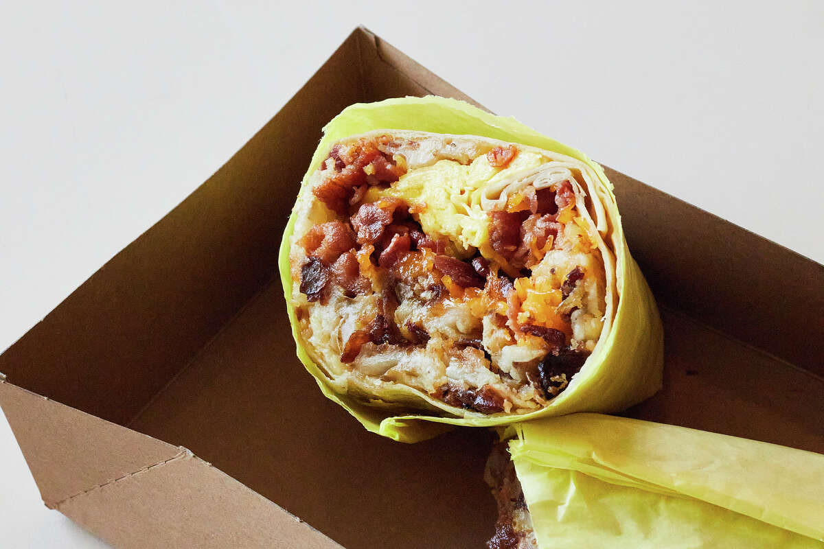 Famous Breakfast Burrito at Lucky Boy in Pasadena Calif., June 29, 2023