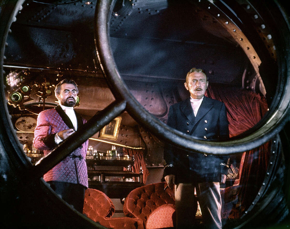 Captain Nemo, left, played by James Mason in the 1954 Disney adaptation of “20,000 Leagues Under the Sea.”