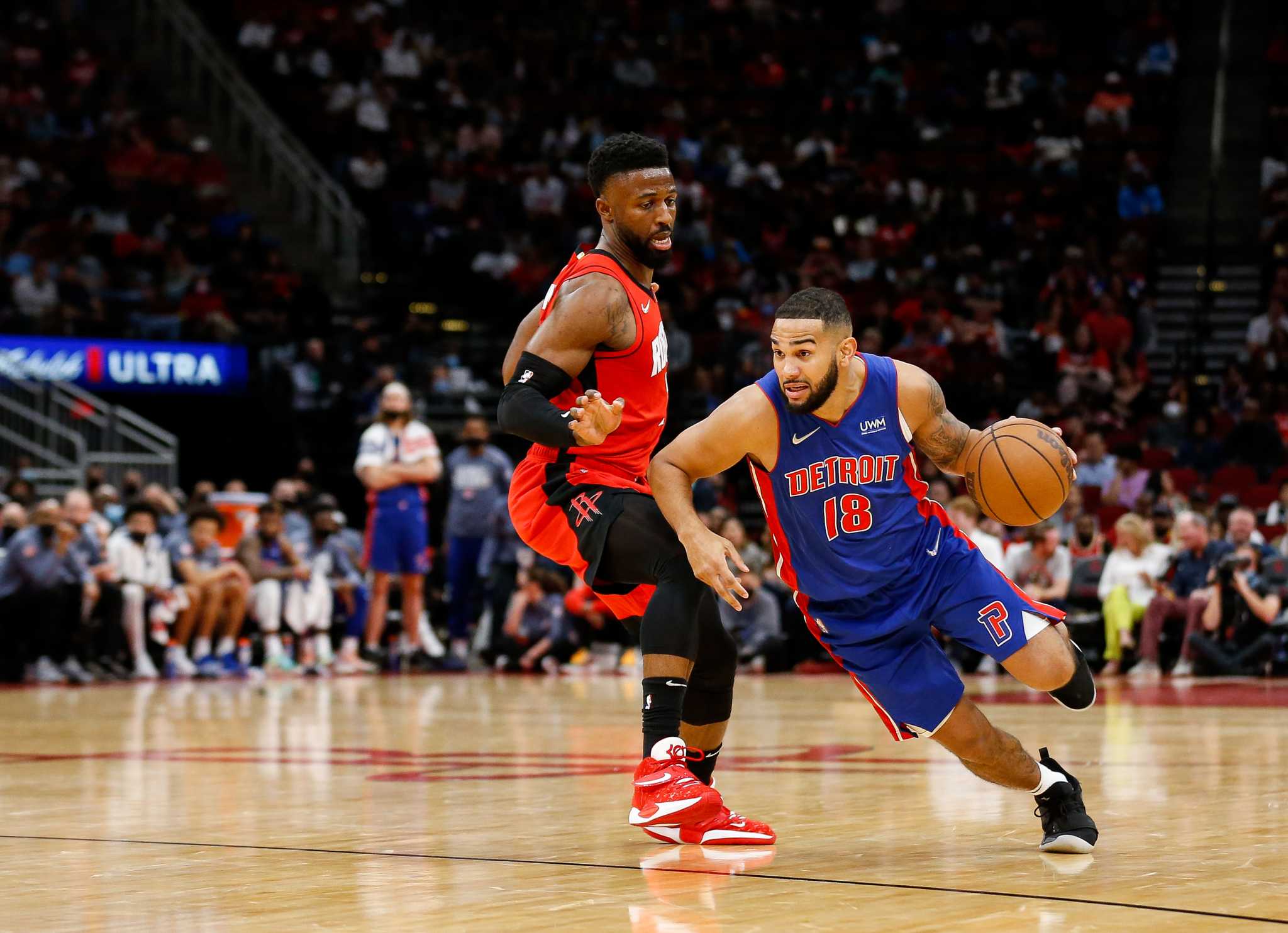 Detroit Pistons guard Cory Joseph (18) during the second half of