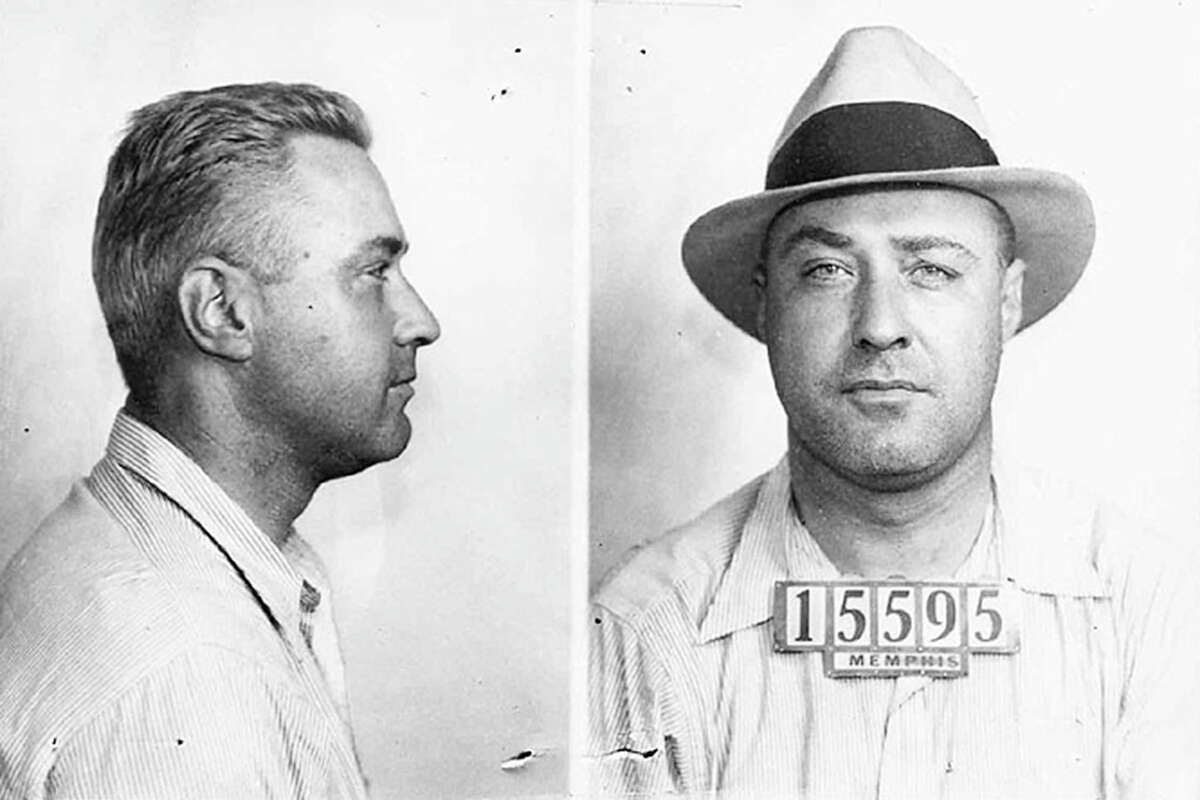 Mug shot of George Kelly Barnes, aka “Machine Gun” Kelly, 1933. Barnes is rumored to have spent the night in Truckee's jail after shoplifting from a local business. 