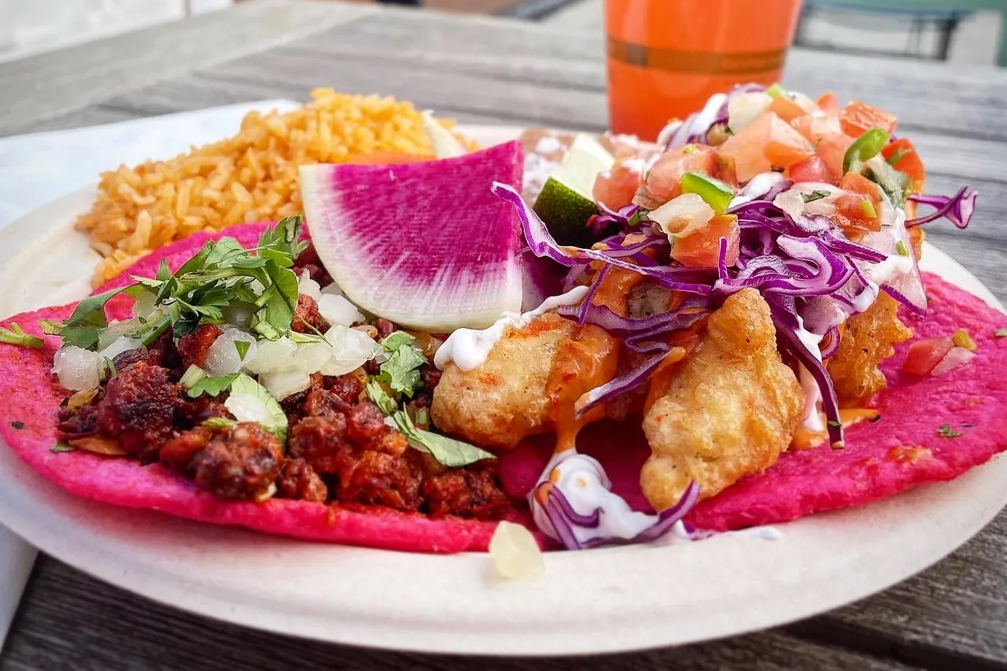The Oakland Restaurant Serving Up Those Viral Hot Pink Tacos
