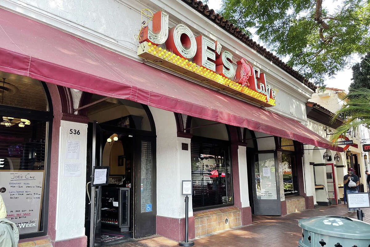 The exterior of Joe’s Cafe in Santa Barbara, Calif. 