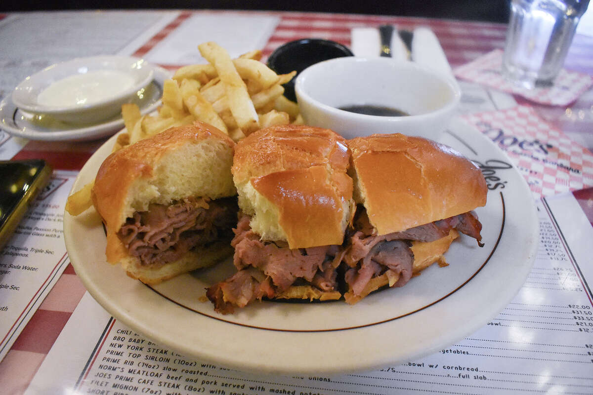 The French dip sandwich at Joe’s Cafe in Santa Barbara, Calif., on May 31, 2023. 