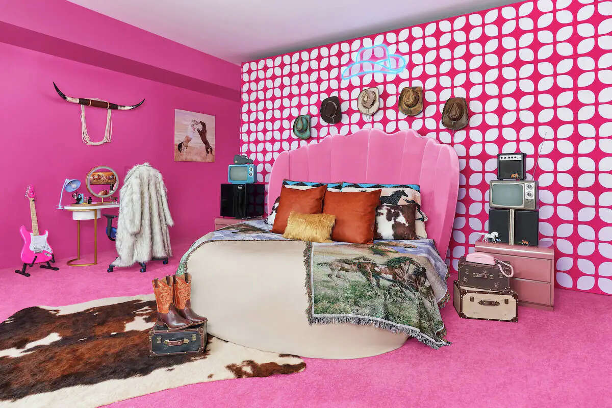 Barbie's bedroom has been taken over by Ken in this Malibu mansion that's been transformed into a Dreamhouse by Airbnb.