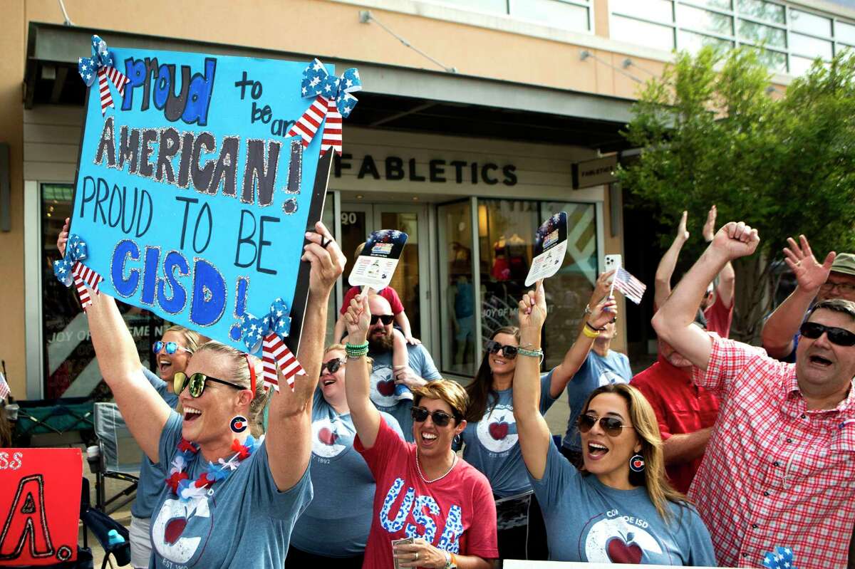 Red, white and blue are on display at Woodlands Fourth of July parade