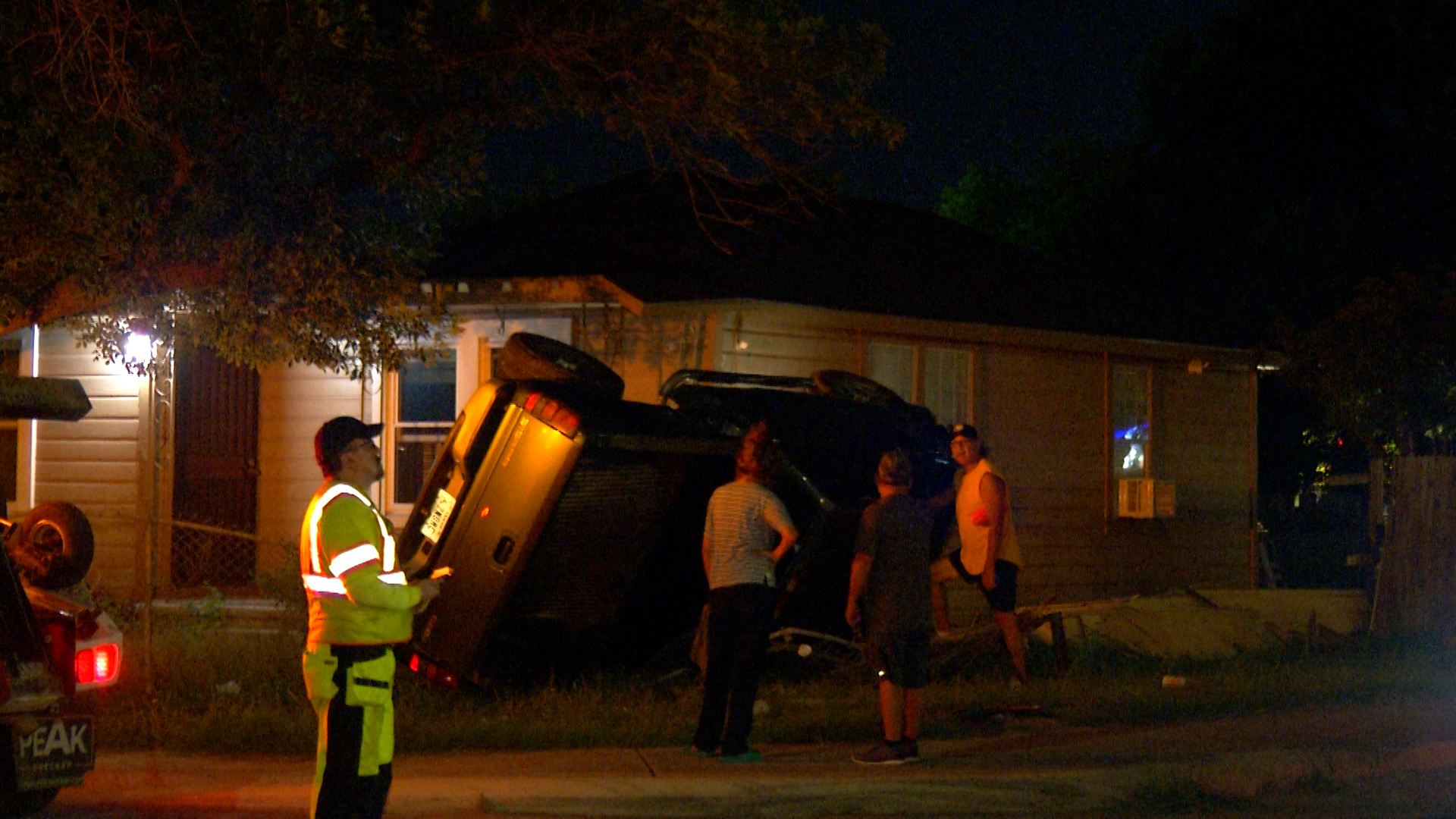 Man Arrested After Truck Rolls Into San Antonio Home