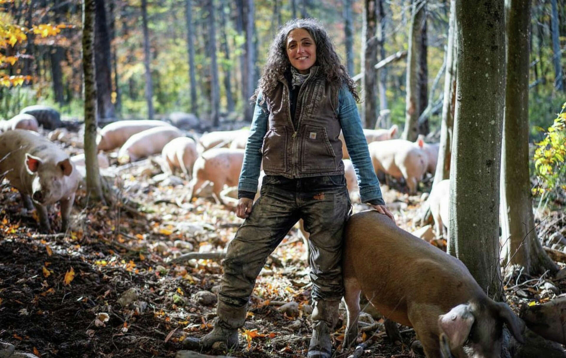 Checking out weird sausages from Hudson Valley Charcuterie