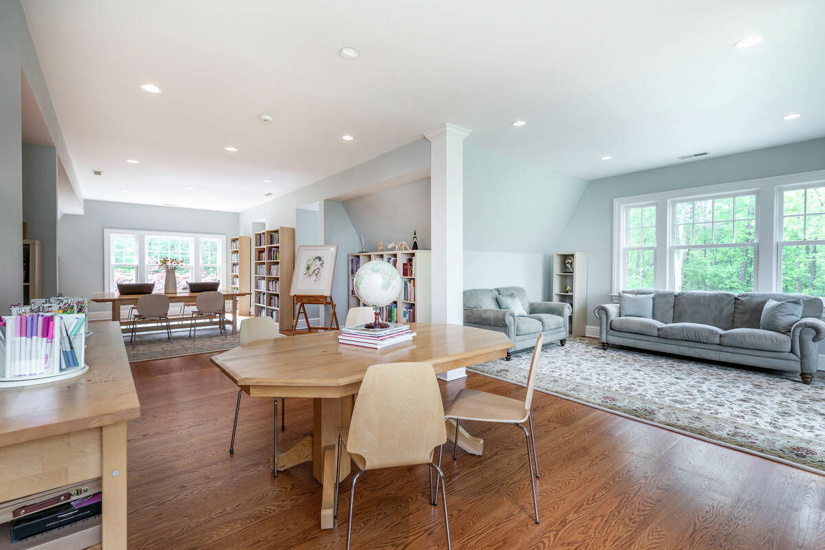 Roxbury hills home with 8car garage, lofted library listed for 3.3M