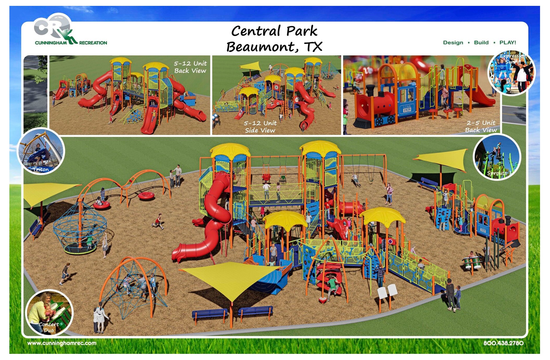 Charlton Pollard Park and Central Park will soon have new playgrounds