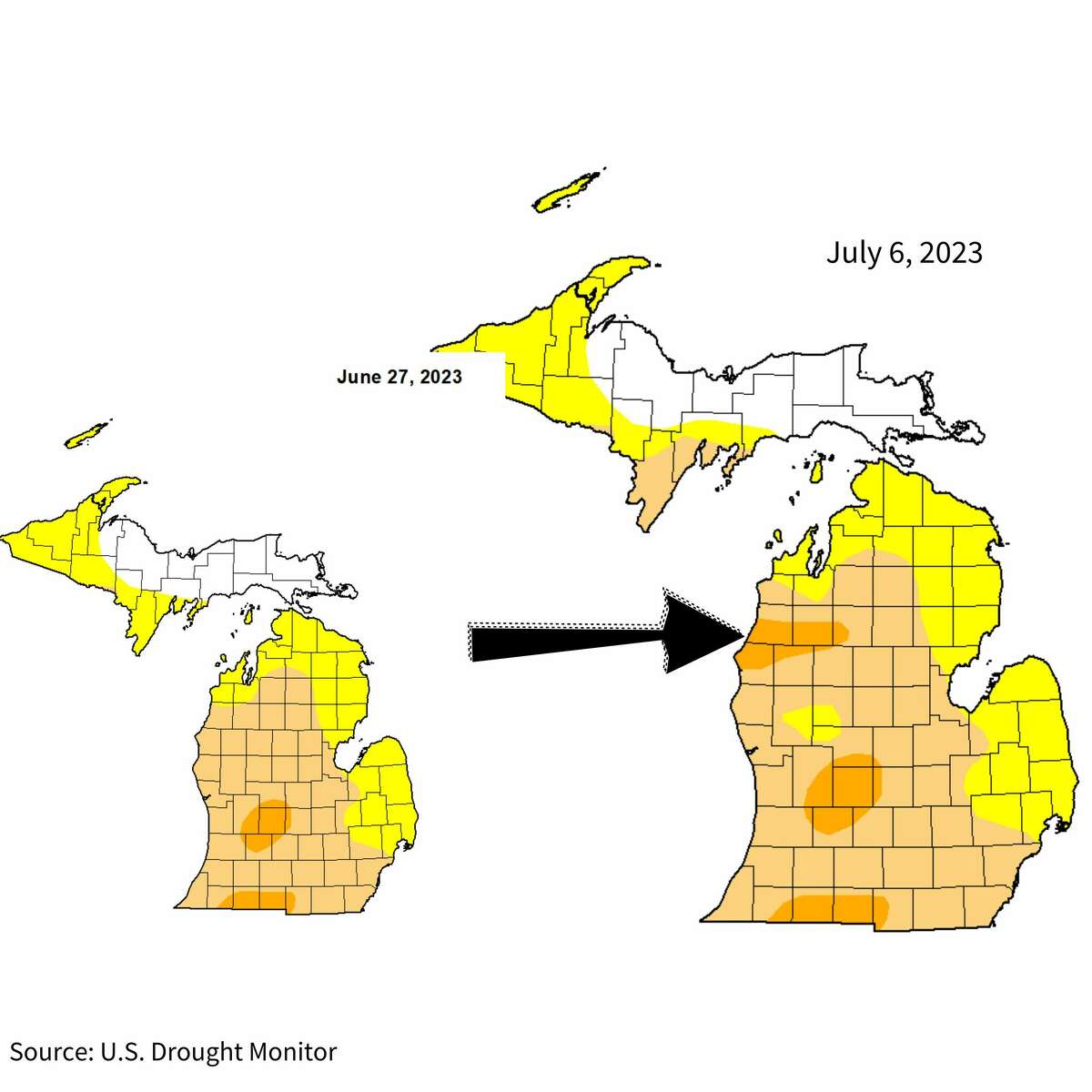 Manistee area enters severe drought, worsened conditions, grassfires