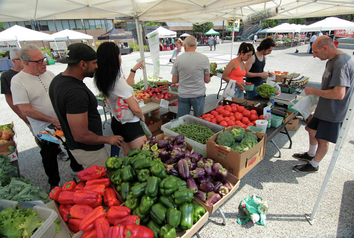 In Photos A day at one of Stamford's Farmers Market