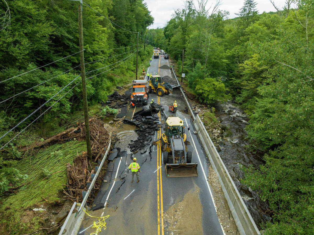 In photos Flooding overwhelms roads in CT, catastrophic in NY