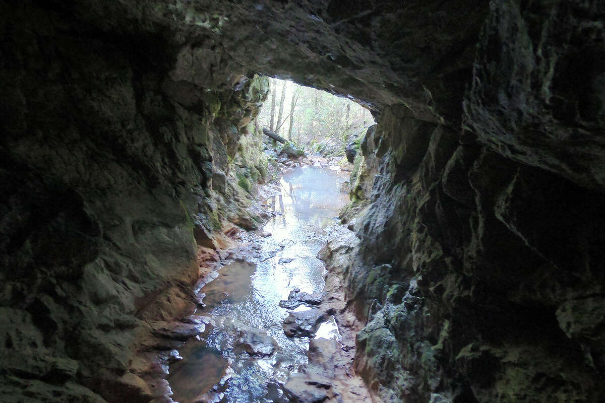 The Hiller Tunnel is a 1-mile walk to an abandoned gold mine in Malakoff Diggins State Historic Park. 