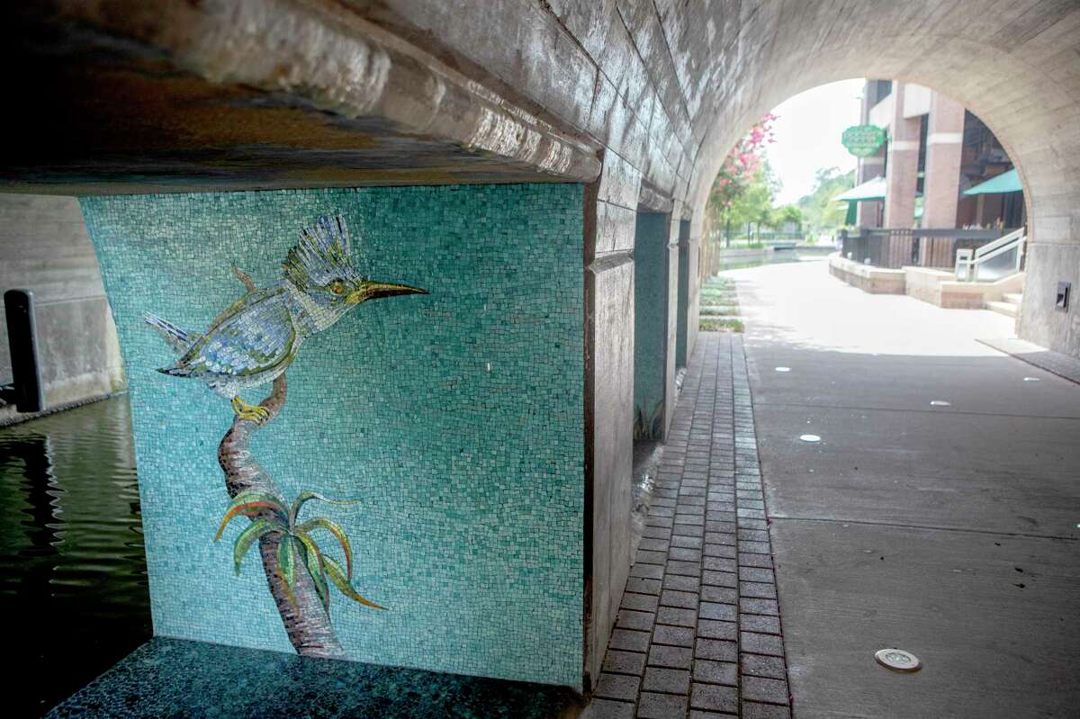 Image showcasing How to see public art in The Woodlands, from mosaics to murals