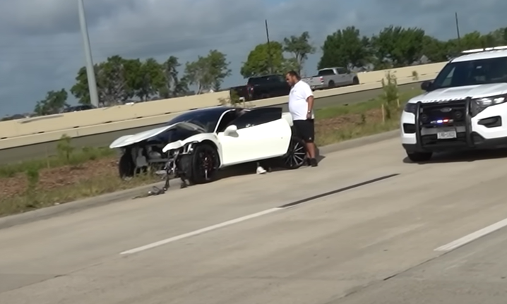 VIDEO: Man crashes $300K Ferrari at Houston car event