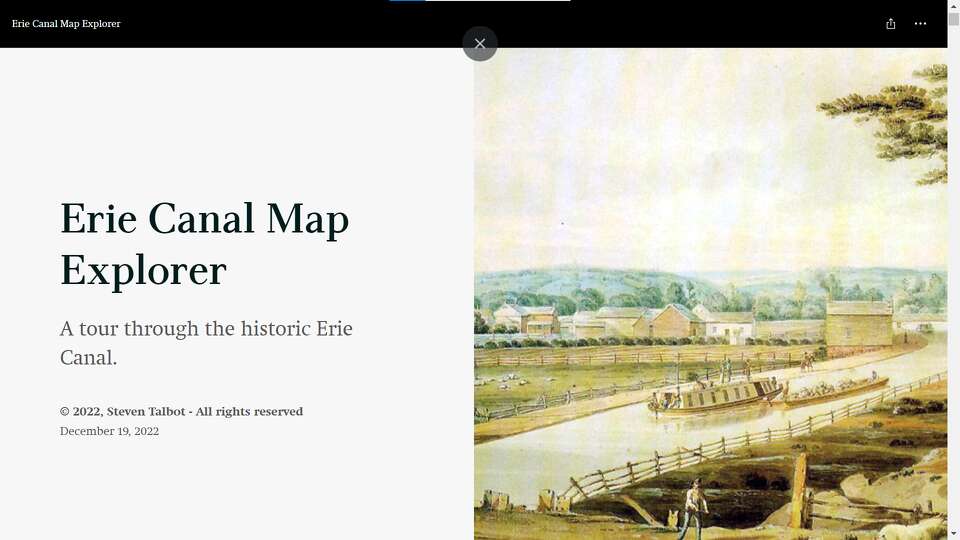 New digital map most complete of historic Erie Canal