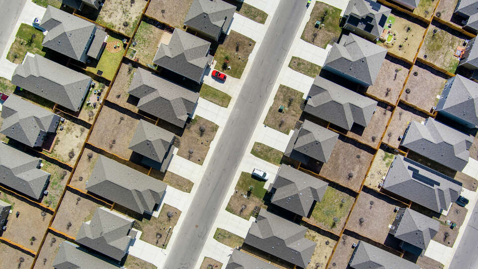 Homes in the Luckey Ranch subdivision are seen in a Tuesday, Nov. 1, 2022 aerial photo. Transcendent Electra, a joint venture formed last year has announced plans to buy and develop $3 billion of single-family rental housing over the next three years and already has a concentration of homes for rent in in the Luckey Ranch area.