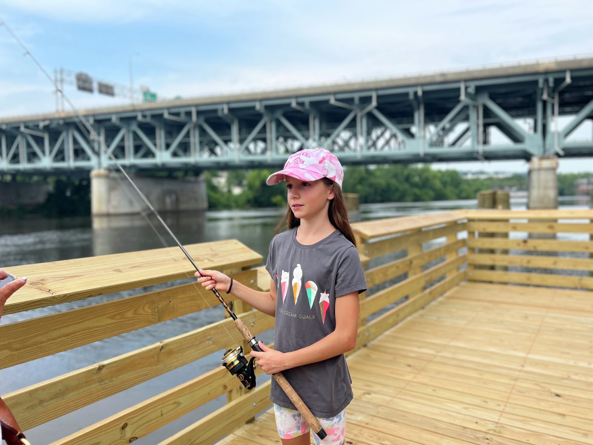 Fishing pier two decades in the making opens in Derby