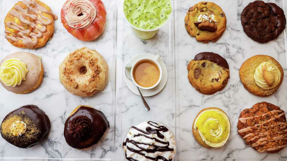 Sugar Frk, a new dessert café in Midtown at 314 Gray, serves a menu of pastries, doughnuts, cookies, and coffee drinks.