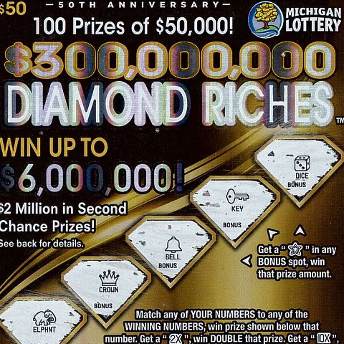 Mid-Michigan woman wins $6M on a Michigan Lottery scratch-off