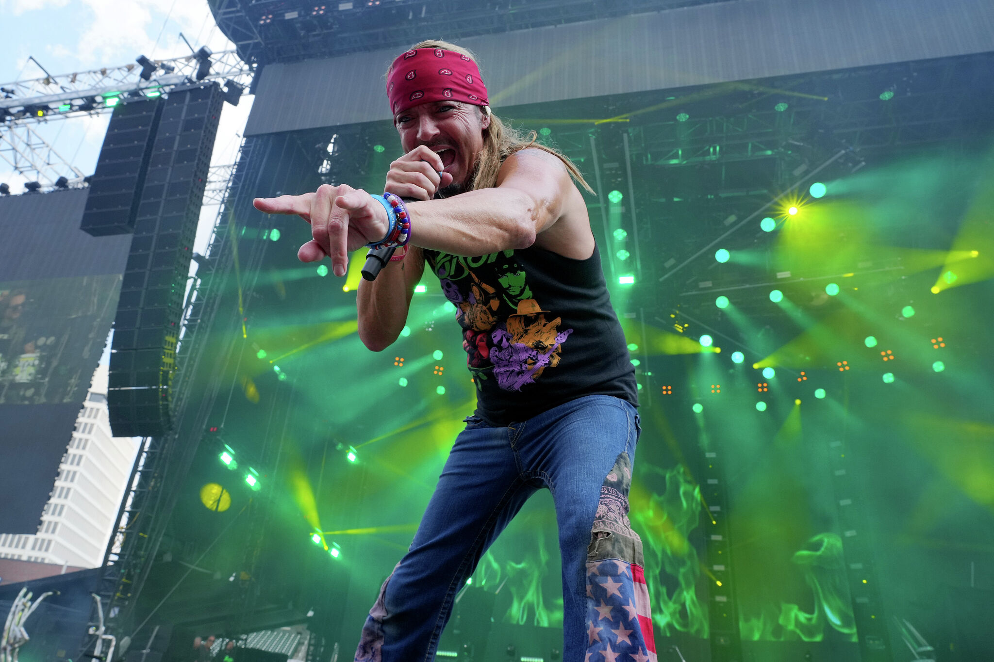 Bret Michaels and the 2023 Parti Gras Tour playing live SETX