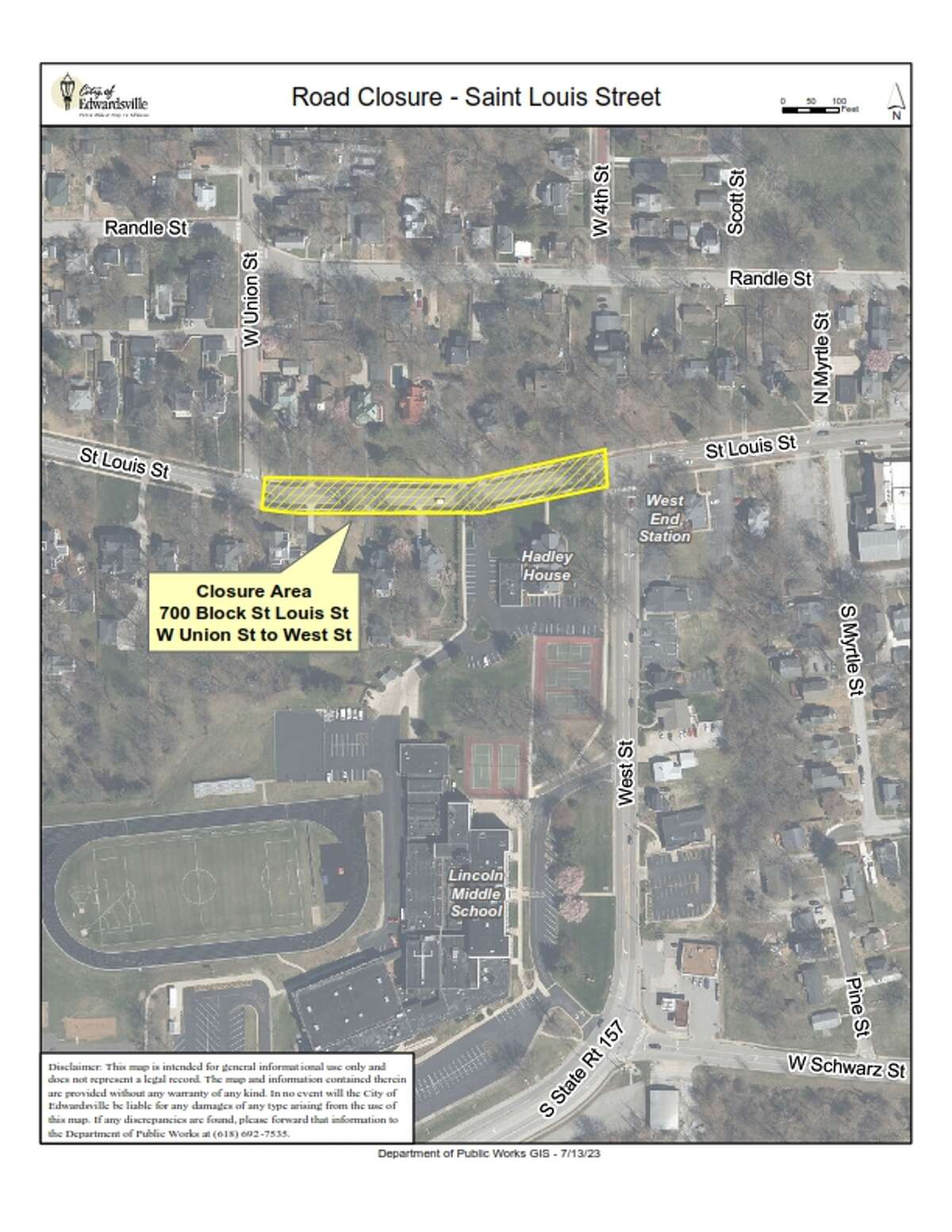 Part of St. Louis Street in Edwardsville to be closed Tuesday