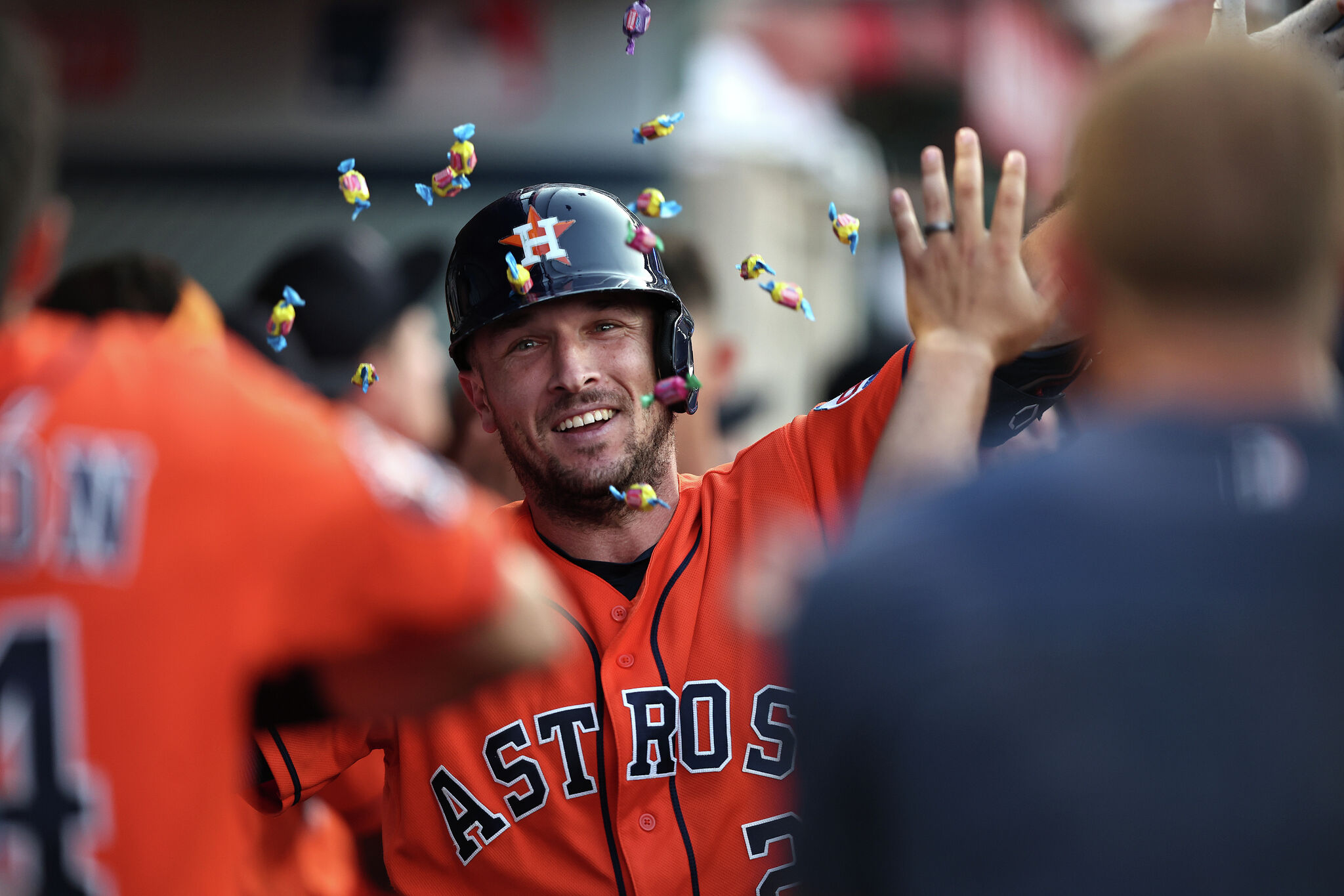 Astros, Red Jersey in Stretch