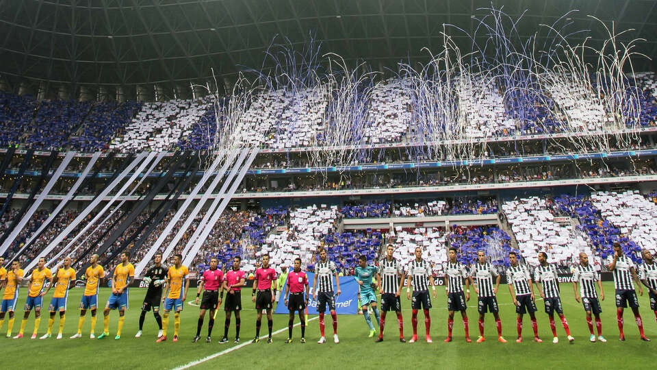 General view of the BBVA Stadium prior the quarter finals second leg match between Monterrey and Tigres UANL as part of the Torneo Clausura 2017 Liga MX at BBVA Bancomer Stadium on May 13, 2017 in Monterrey, Mexico. (Photo by Azael Rodriguez/LatinContent via Getty Images)