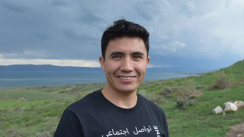 Abbas Ehsani in Logan, Utah: The mountains remind him of Afghanistan.