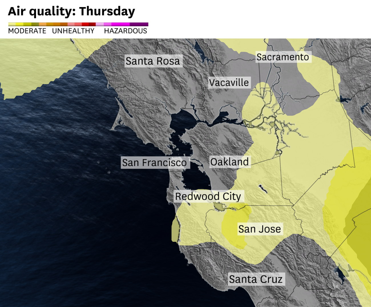 Bay Area weather Wildfire smoke from Flat Fire to impact air quality