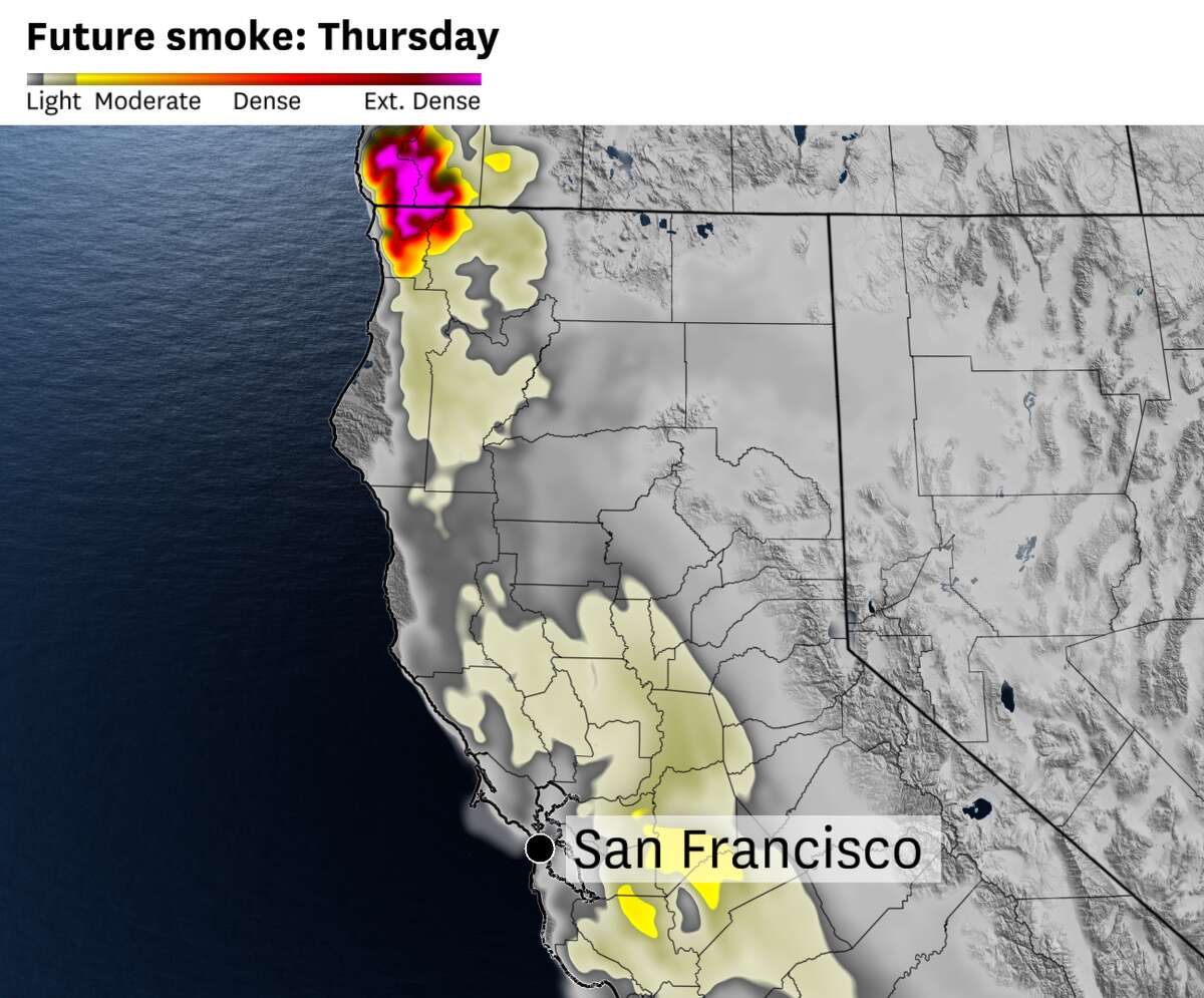 Bay Area weather Wildfire smoke from Flat Fire to impact air quality