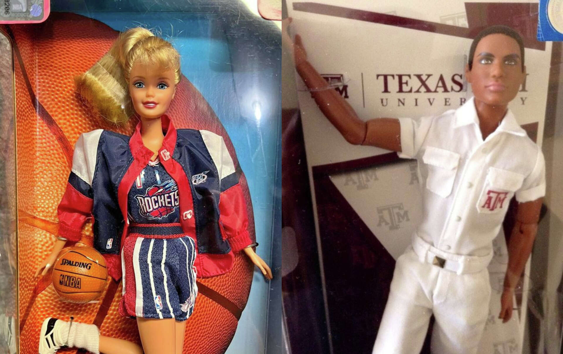 Did you know there was a Houston Rockets Barbie and a Texas A M Ken