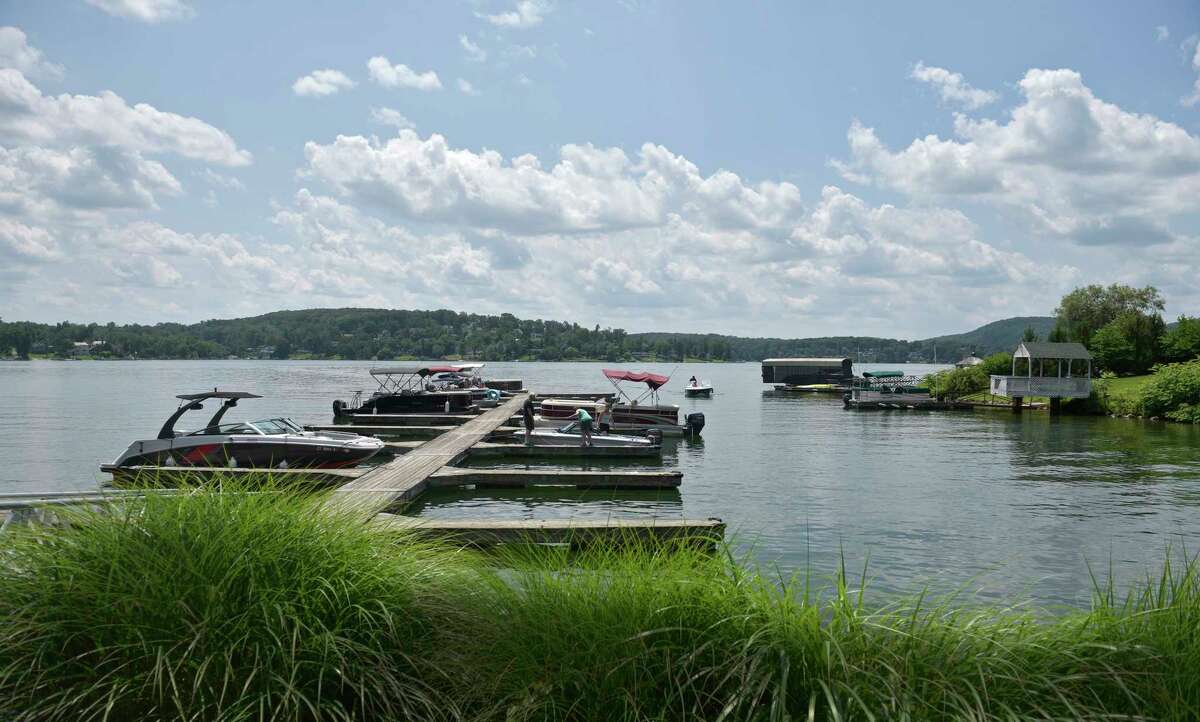 Down the Hatch Restaurant has a dock that can be used to access the Candlewood Lake Restaurant.  Candle Lake has had a positive impact on the local economy and its role in attracting more people to local restaurants and businesses.  Thursday, July 20, 2023, Brookfield, Conn.