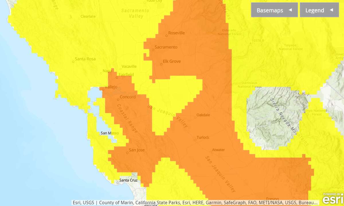 Bay Area hot temperatures and poor air quality Friday and Saturday