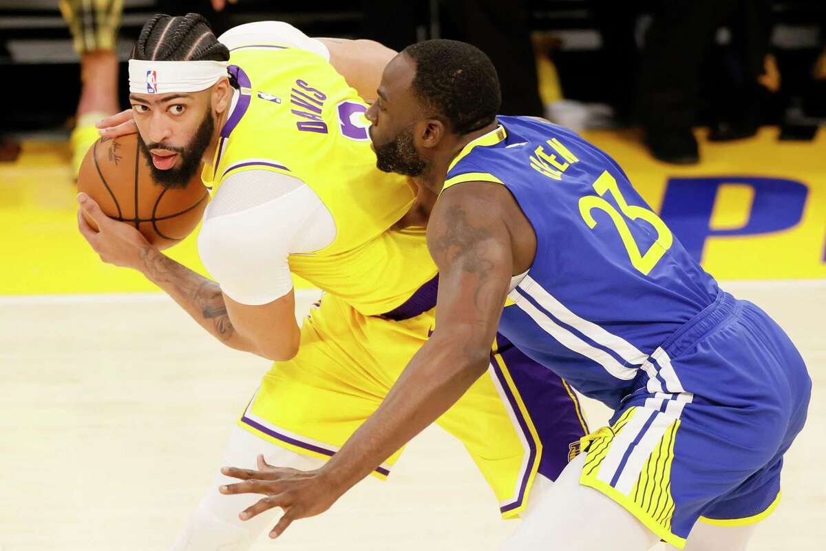 Los Angeles Lakers center Anthony Davis posed a problem for Warriors forward Draymond Green and his teammates during the playoffs. 