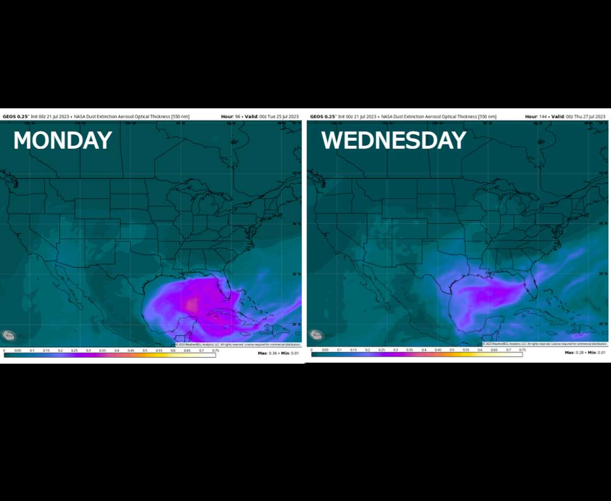 Saharan dust in San Antonio Next week’s timing and impacts