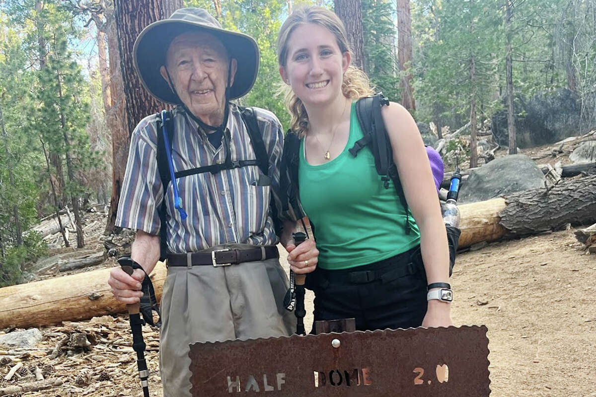 Everett Kalin and Sidney Kalin summited Half Dome in Yosemite National Park.