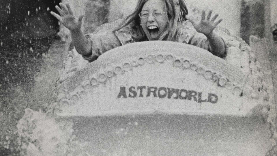 Bamboo Shoot Water ride at Astroworld amusement park June 2, 1973, the opening day of the summer season.