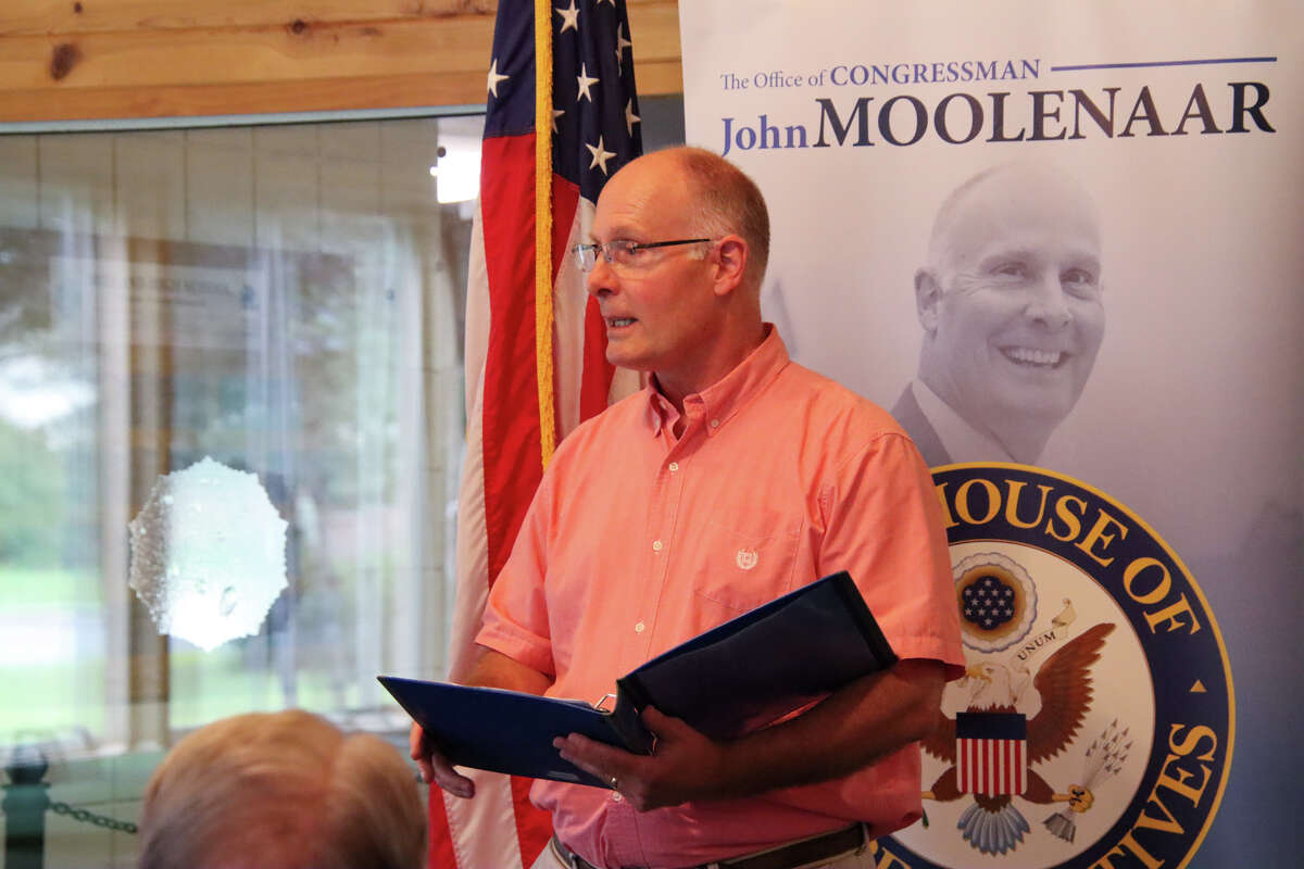 Congressman Moolenaar Presents Military Medals To Veteran