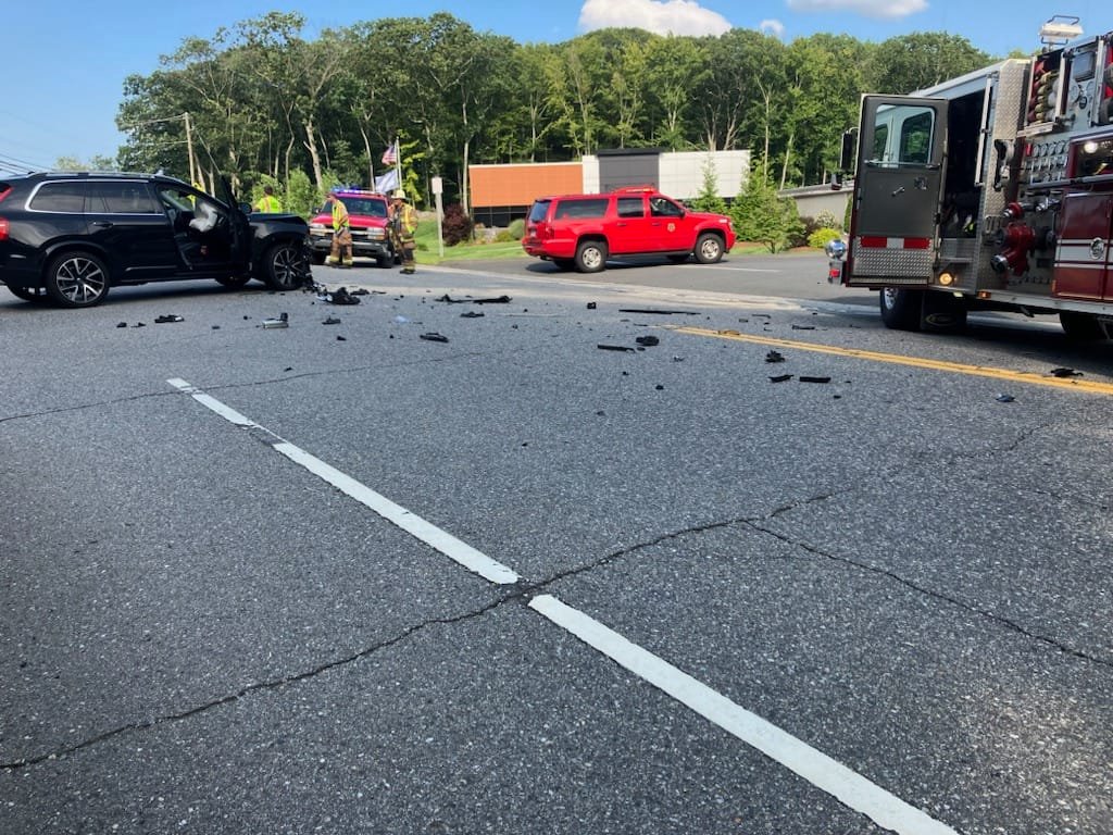 Official Vehicle hits fire police officer at Bolton crash scene