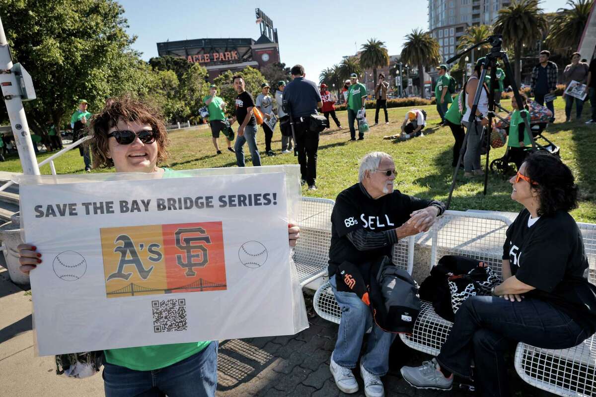 Oakland A's, SF Giants fans come together for anti-John Fisher protest