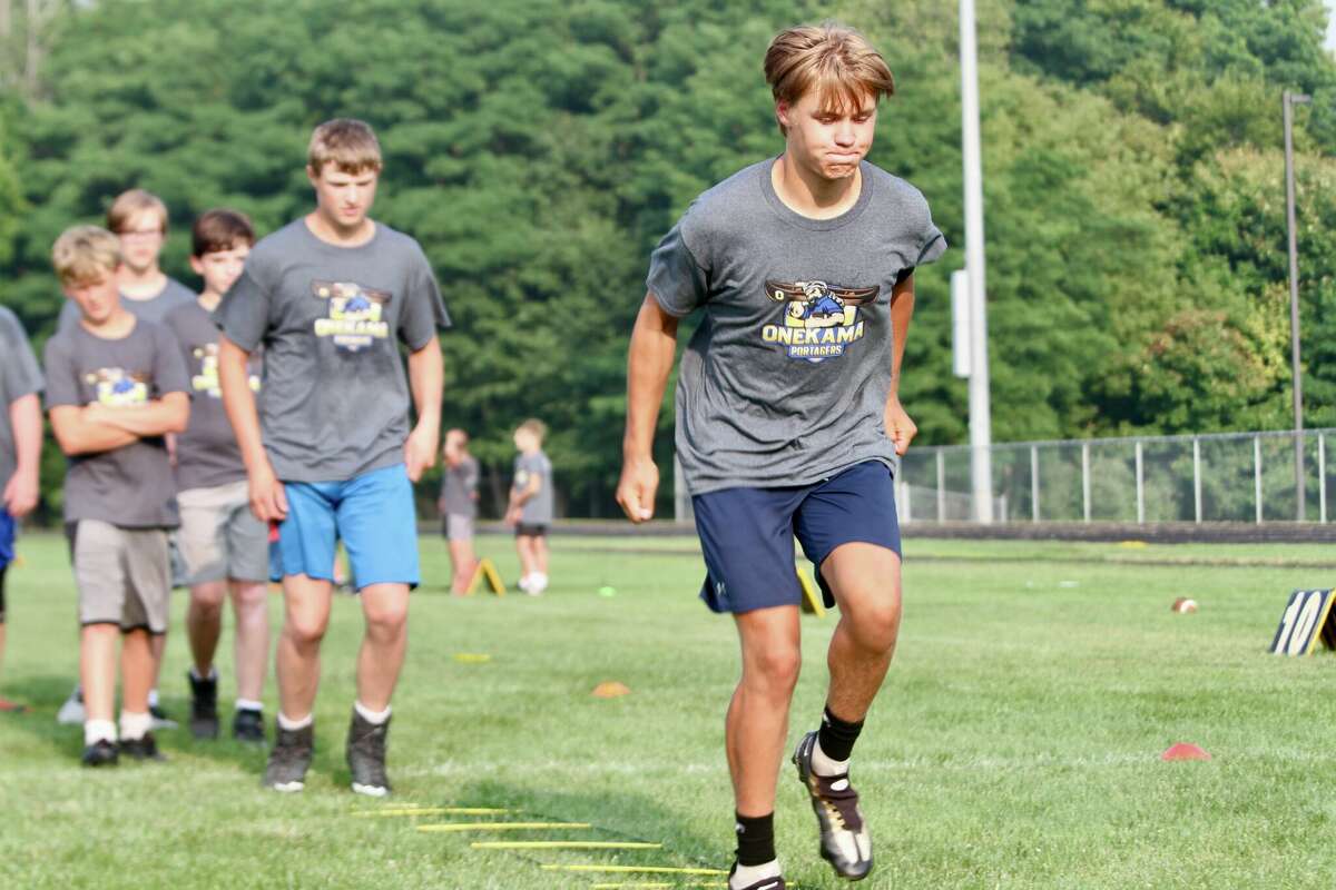 Onekama football prioritizes defense on day two of camp