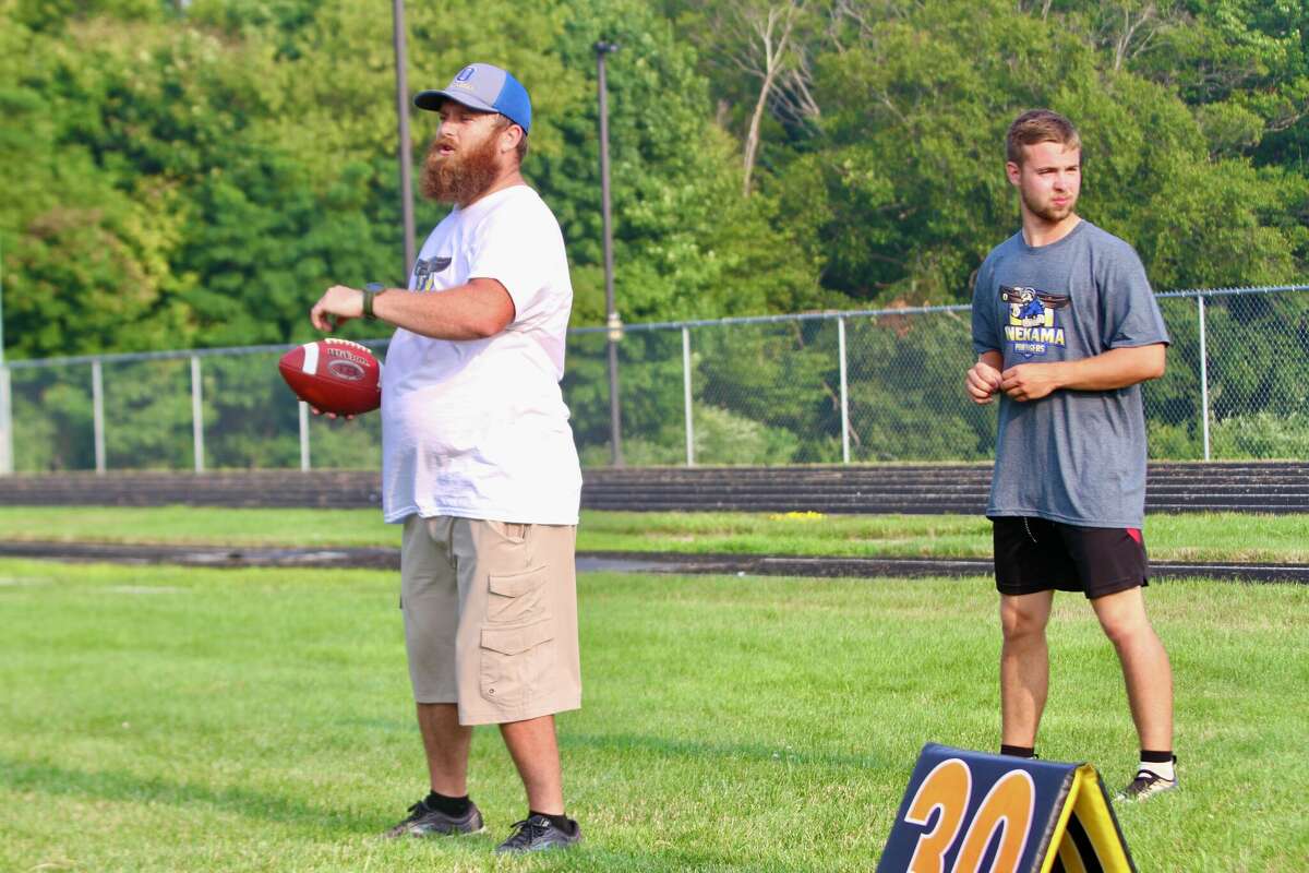 Onekama football prioritizes defense on day two of camp
