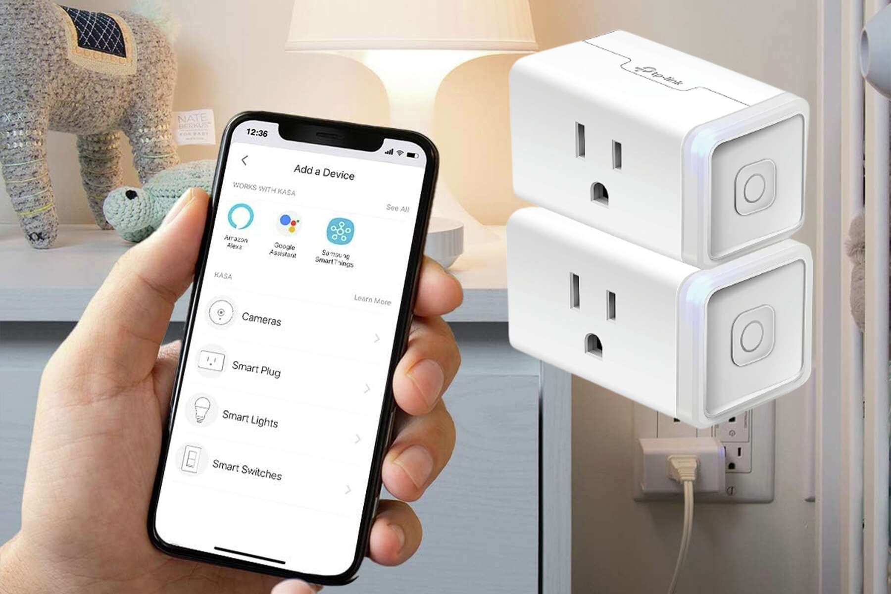 TP-Link Kasa Smart Wi-Fi Plug Mini Works with Alexa And Google Assistant  HS105