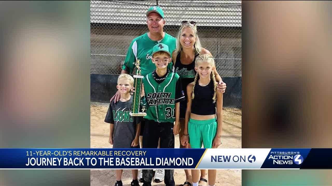 11yearold battles back to baseball diamond after being paralyzed by
