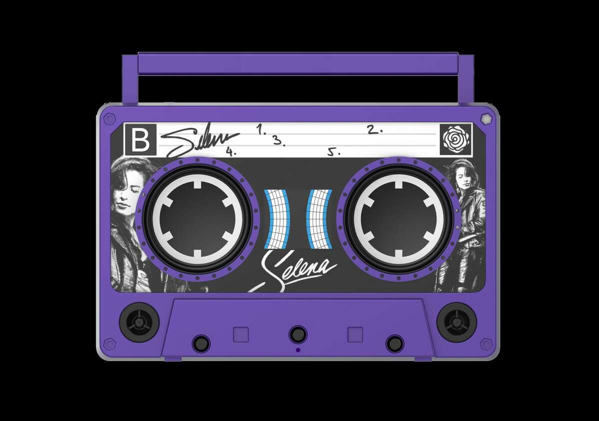 Selena X Bumpboxx Remixx, shaped like a cassette, is available Friday