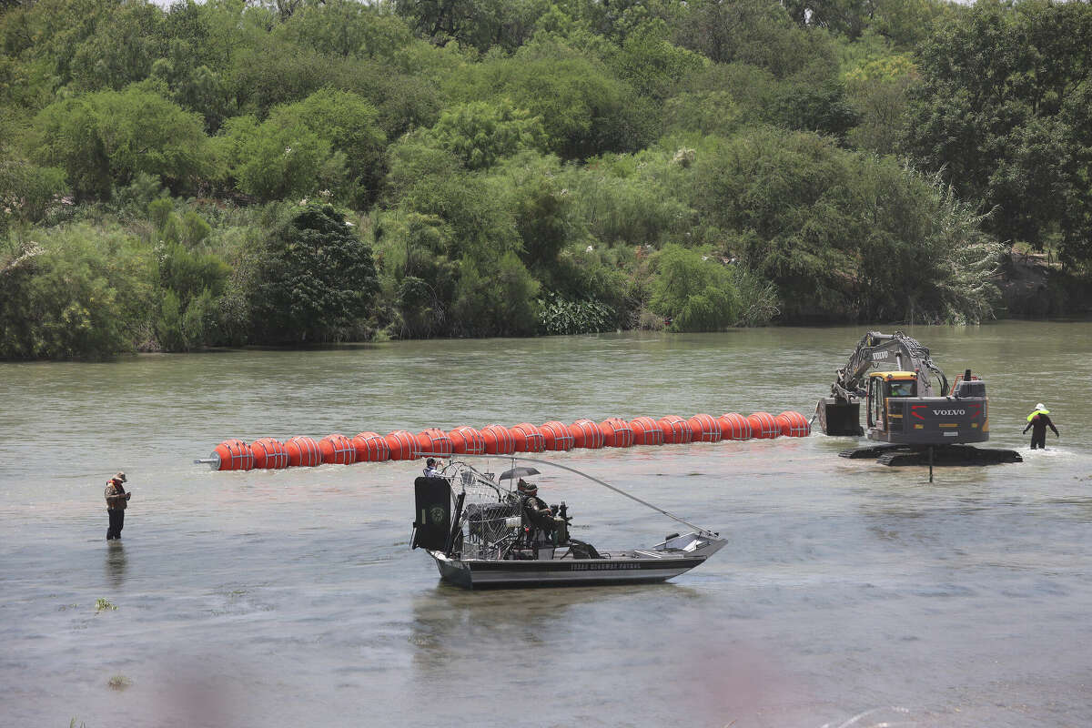 Texas' Buoys Are Mostly On Mexican Side Of Rio Grande, Group Says