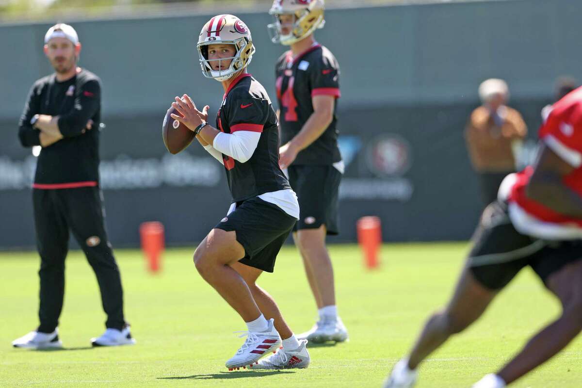 49ers QB Brock Purdy returns to practice for the first time since elbow  surgery