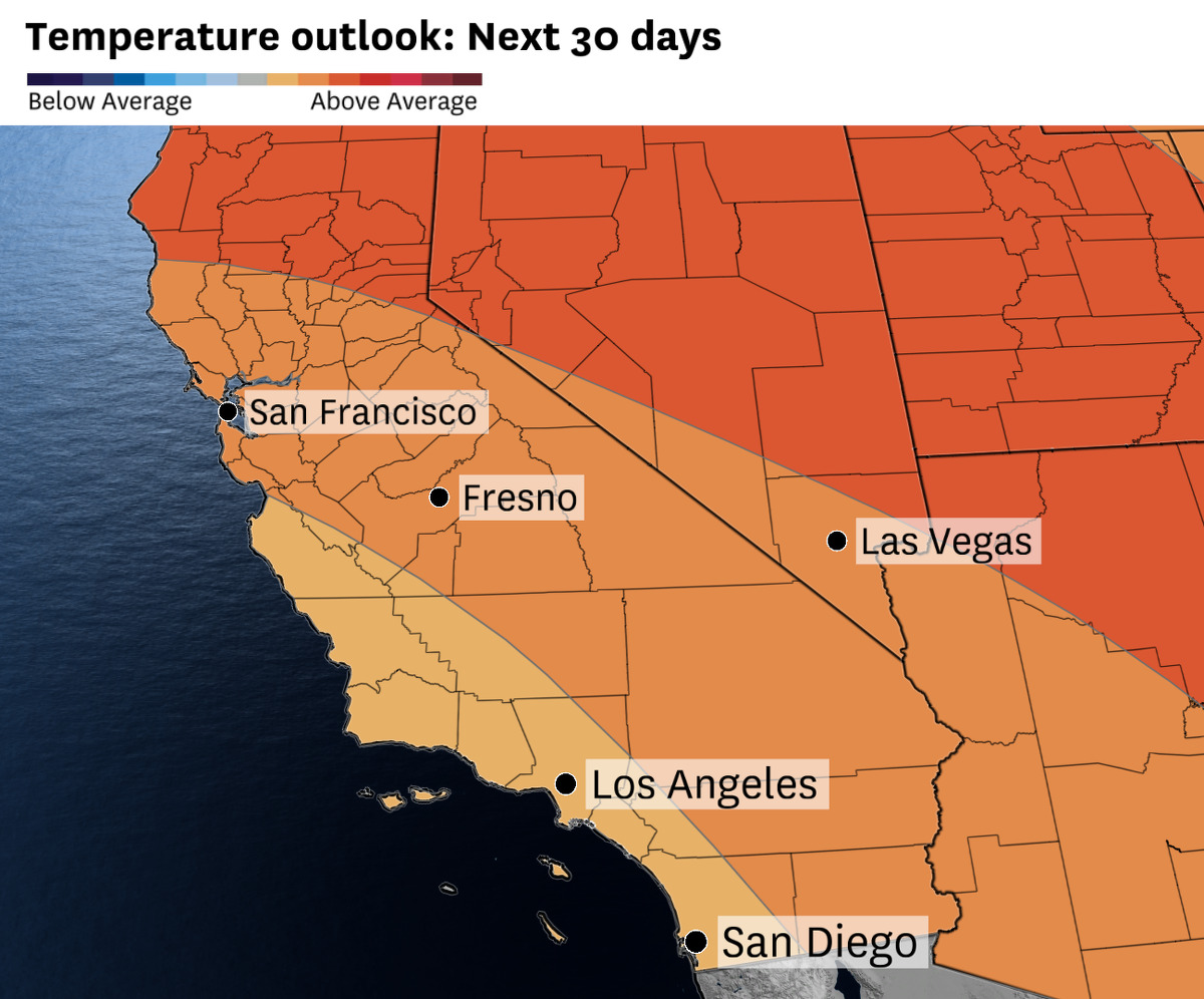 California weather Here's what the rest of summer will bring