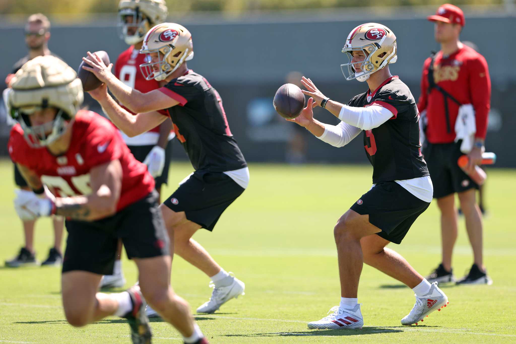 49ers training camp, Day 9: Sam Darnold struggles in Brock Purdy's